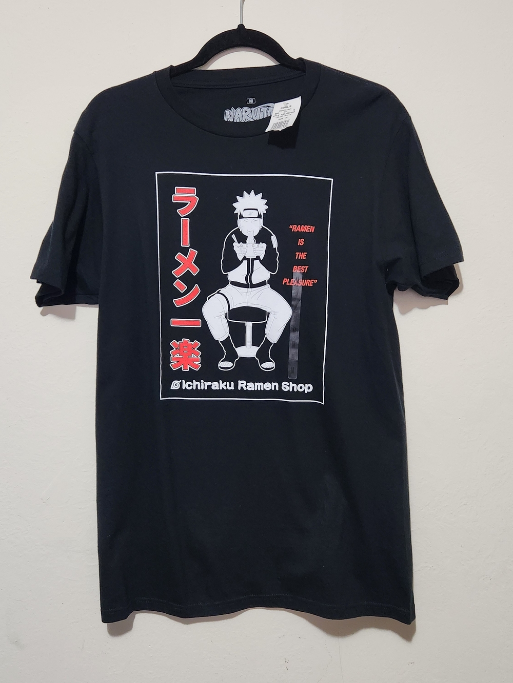 Naruto Ichiraku Ramen Shop Otaku-Chic Graphic Minimalism Low-Key Cozy  T-Shirt M
